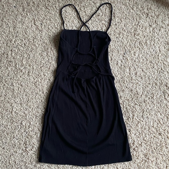 Urban Outfitters Ribbed Strappy Tie Back Mini Dress - Picture 4 of 4